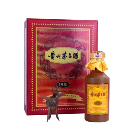 53° 贵州茅台酒 十五年15年陈酿礼盒装 酱香型 500ml