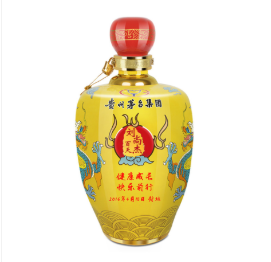 53°贵州茅台集团点酱台礼藏（帝王黄双龙戏珠）3000ml