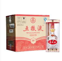 39°五粮液 浓香型白酒500ml6瓶