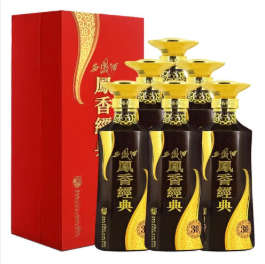 45°西凤酒凤香经典30年凤香型白酒整箱 500ml（6瓶装）