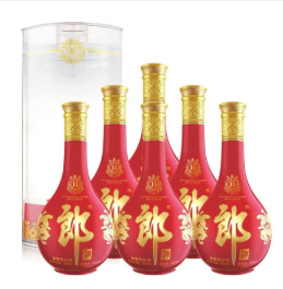 53°郎酒 红花郎十五（15） 陈酿 整箱装 高度白酒 500ml6瓶（箱内礼品袋3个）