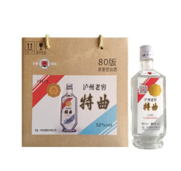 泸州老窖股份公司出品 工农牌 52°泸州老窖特曲80版500ml 浓香型白酒 整箱装