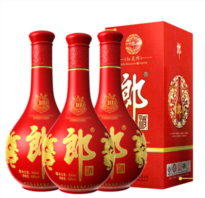 53°郎酒红花郎10（500ml6瓶）