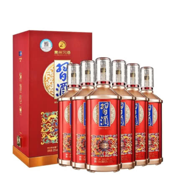 贵州茅台集团 习酒 53度 酱香型白酒 红习酒 500ml6瓶 整箱装