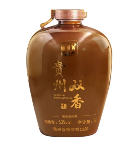 贵州双香 53°10斤坛 固态发酵 窖藏国酒大师 酱香型白酒 5L