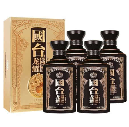 53°贵州国台 龙耀年份酒 酱香型白酒 500ml4瓶装